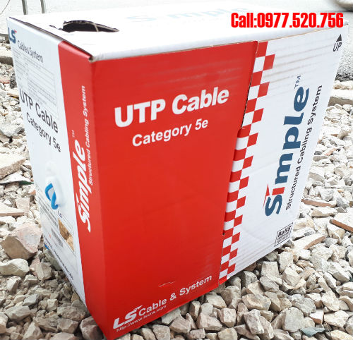 Cáp mạng LS cat5e UTP lõi đồng nguyên chất