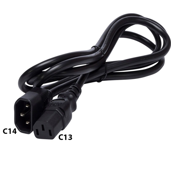 D&acirc;y nguồn C13-C14 d&agrave;i 2m d&ugrave;ng cho UPS, PDU loại tốt