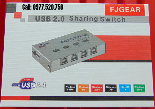 Bộ chia máy in Auto Switch 4 cổng usb FJGEAR FJ-4UA
