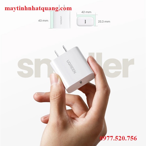 Củ sạc nhanh USB Type-C 18W Ugreen 60449