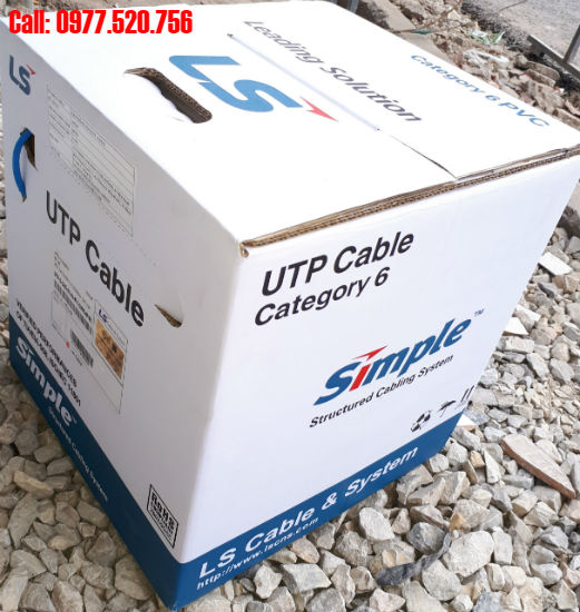 Cáp mạng LS cat6 UTP lõi đồng nguyên chất