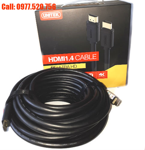 Cáp HDMI 1.4 dài 15m Unitek Y-C143