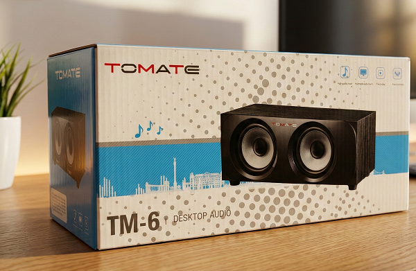 Loa Vi Tính 2.0 Tomate TM-6 - Âm Thanh Rõ Nét, Bass Ấm, Nguồn USB