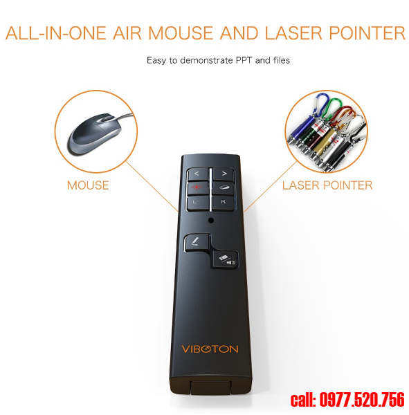 Bút trình chiếu laser có điều khiển chuột VIBOTON PP-930