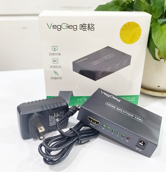 Bộ chia HDMI 1 ra 4 VegGieg VHD07 chính hãng chuẩn 4Kx2K