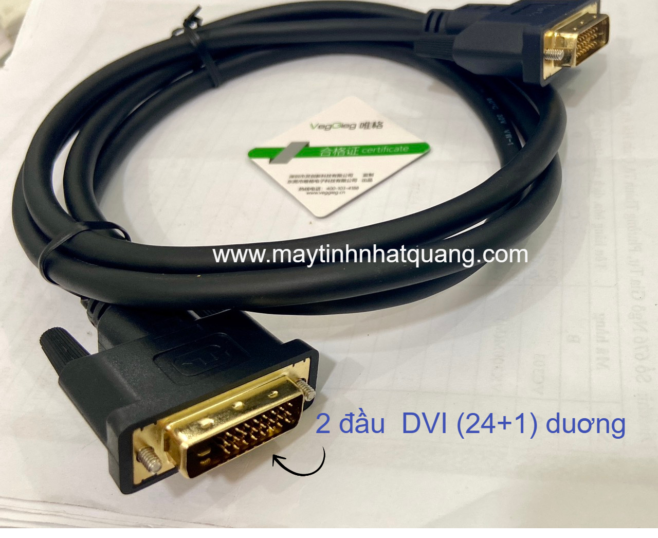 Cáp DVI ( 24+1) dài 1,5m Veggieg VD401