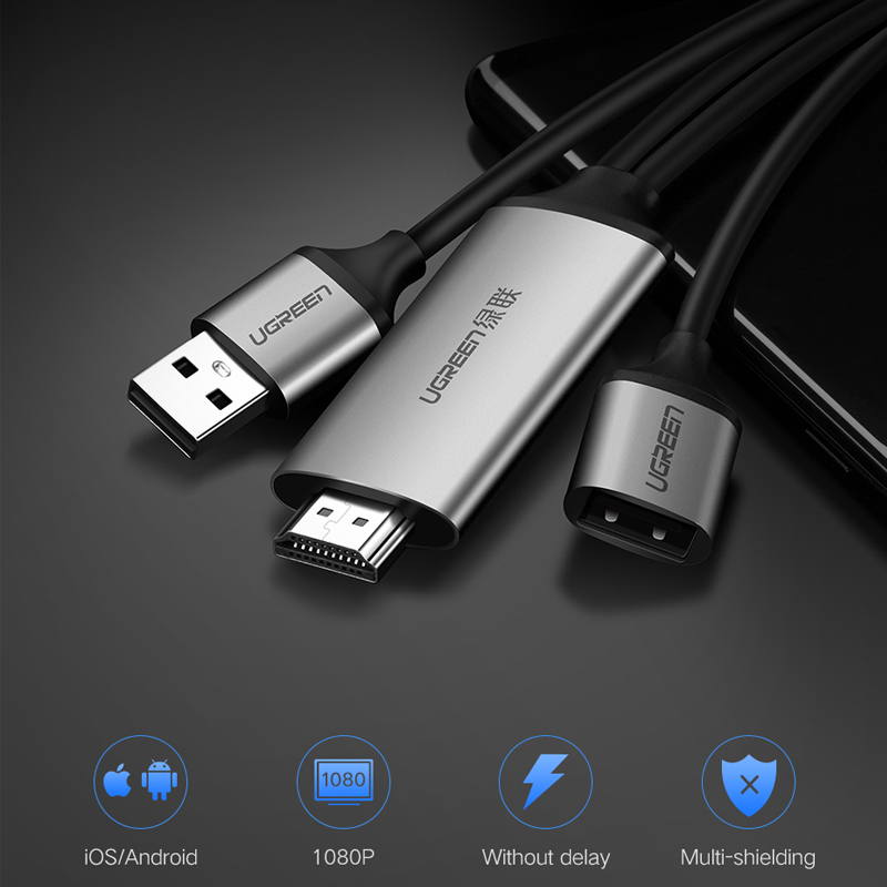 Cáp chuyển đổi USB 2.0 sang HDMI 1,5m  hỗ trợ phân giải FULL HD cao cấp CM151 50291