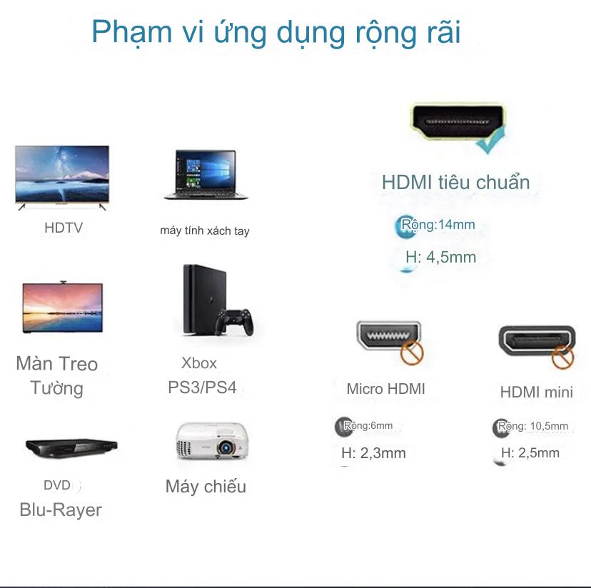 Dây HDMI 2.0 Quang 10m VH305VegGieg 4K chính hãng