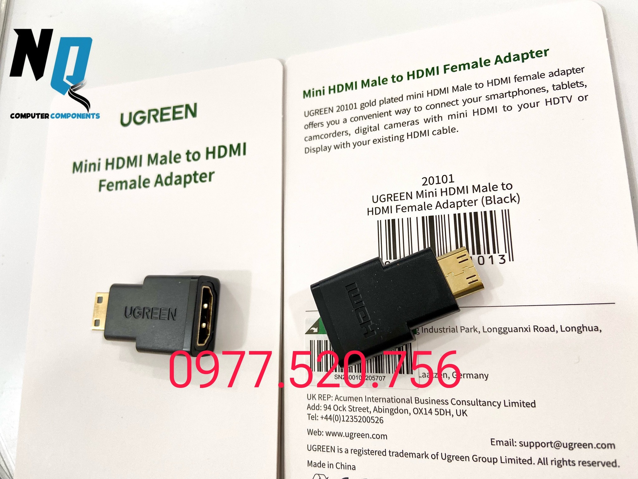 Đầu chuyển đổi Mini HDMI to HDMI chính hãng Ugreen 20101