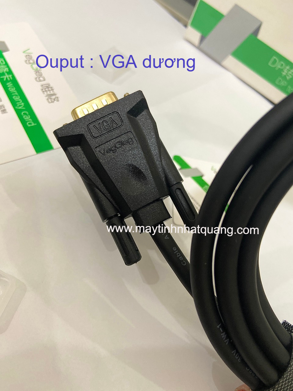 Cáp Displayport to VGA dài 1,5m Veggieg VZ606 chính hãng