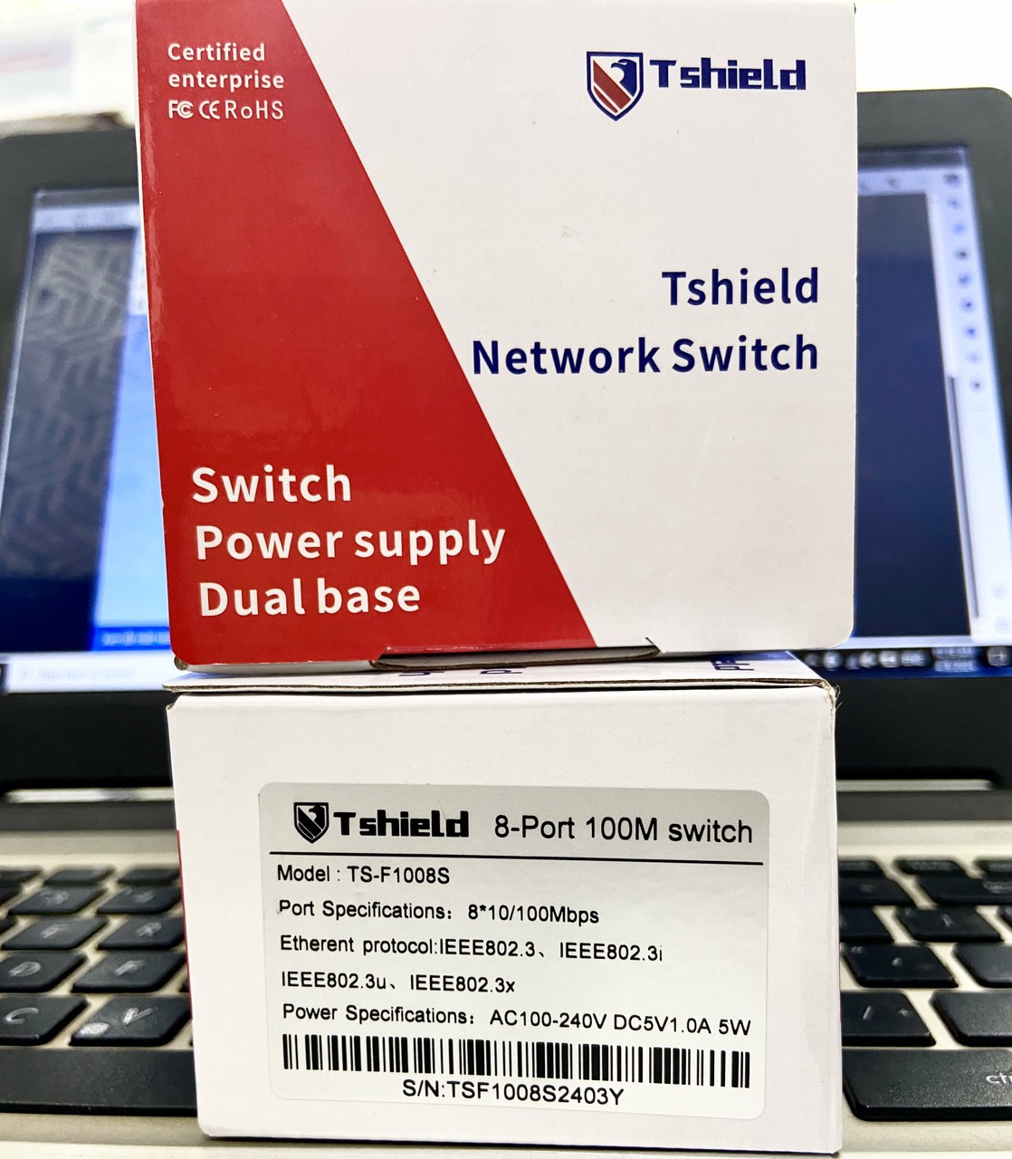 Switch chia mạng 5 cổng 10000Mbps TShield giá rẻ