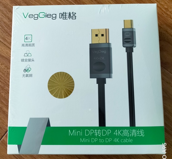 Cáp chuyển mini Displayport sang Displayport 4K VegGieg VZ610