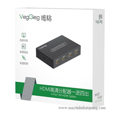 Bộ chia HDMI 1 ra 4 VegGieg VHD07 chính hãng chuẩn 4Kx2K