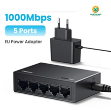 Bộ Chia Mạng Ugreen 35492EU 5 Cổng RJ45 - Tốc Độ 1000Mbps