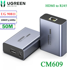 Bộ kéo dài HDMI qua Lan 50m Ugreen 90811EU