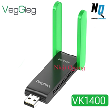 Bộ thu Wifi 2 râu 1400M VegGieg 2.4-5G VK1400