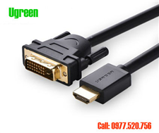 Cáp chuyển HDMI sang DVI dài 5m Ugreen 10137 loại tốt