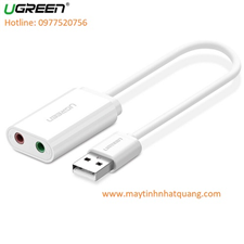 Cáp chuyển đổi USB 2.0 to 3.5mm Ugreen 30143