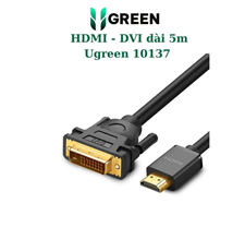 Cáp chuyển HDMI sang DVI (24+1) dài 5m Ugreen 10137 loại tốt