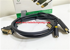 Cáp chuyển HDMI sang VGA + Audio dài 1.5m VegGieg V-Z101