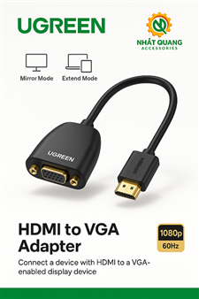 Cáp chuyển HDMI to VGA Ugreen 40253 ( không Audio)