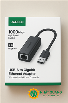 Cáp Chuyển USB 3.0 Sang Cổng Mạng LAN Ugreen 15636 - Tốc Độ 1000Mbps