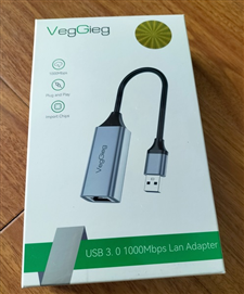 Cáp chuyển USB 3.0 sang Lan RJ45 tốc độ 10/100/1000 Mbps VegGieg VK306