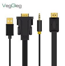 Cáp chuyển VGA sang HDMI có audio Veggieg VZ206 dài 1,5m