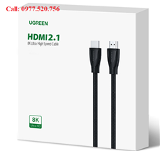 Cáp HDMI 2m 8K chuẩn 2.1 Ugreen 80403 Ultra HD