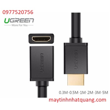 Cáp HDMI nối dài 1M Ugreen 10141 hỗ trợ 4K 2K