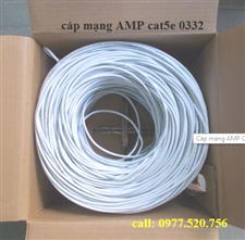 Cáp mạng AMP cat5e 0332 loại 8 sợi nhôm mạ đồng giá rẻ