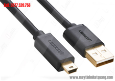 Cáp Mini USB to USB 2.0 mạ vàng dài 3m Ugreen 10386