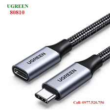 Cáp nối dài  USB Type-C 3.1 dài 0,5m Ugreen 80810 dây bọc dù