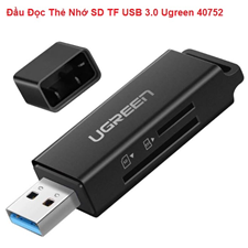 Đầu đọc thẻ nhớ USB 3.0 sang SD /TF  Ugreen 40752