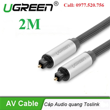 Dây audio quang (Toslink, Optical) 2M Ugreen AV108 UG-10540