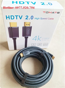 Dây cáp HDMI dài 15m TOMATE chuẩn 2.0 hỗ trợ 3D, 4K@60Hz