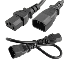 Dây nguồn UPS C13 C14 dài 1M (tiết diện lõi đồng 3x 1.5mm2)