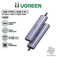 Hub chuyển đổi USB-C 6 trong 1 Ugreen 15598
