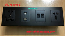 Hub media Sinoamigo SW-SR-004B chính hãng (gồm 2 ổ điện đa năng, 2 ổ sạc USB, 2 RJ45 cat6, 1 HDMI, 1 USB data)