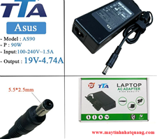 Sạc nguồn Adapter ASUS chân thường 19V - 4.47 A ( 5.5*2.5)  90W hãng TTA  AS90