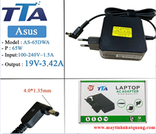 Sạc nguồn Adapter laptop  ASUS vuông 19V- 3,42A  65W   ( 4.0*1.35) hãng TTA ASV