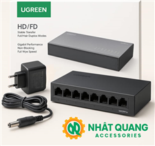 Switch Mạng 8 Cổng Gigabit Ugreen 35499EU - Chia Mạng Ổn Định, Siêu Tốc Độ 1000Mbps