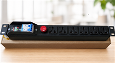 Thanh Nguồn PDU 6 Cổng Đa Năng 19” 1U - Có MCB 20A, Vỏ Thép, Dùng Cho Tủ Rack
