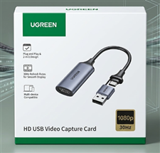Thiết Bị Ghi Hình HDMI to USB-C/USB-A Full HD 1080P@30Hz UGREEN CM489 40189
