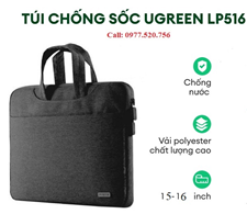 Túi chống sốc UGREEN 90626 15 inch - 16 inch - chống nước- Vải polyester